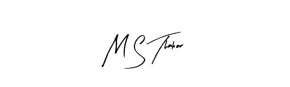 Use a signature maker to create a handwritten signature online. With this signature software, you can design (Arty Signature) your own signature for name M S Thakor. M S Thakor signature style 8 images and pictures png