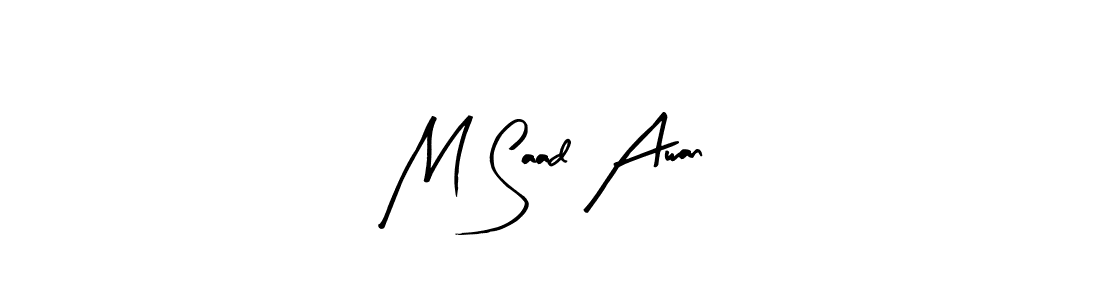 See photos of M Saad Awan official signature by Spectra . Check more albums & portfolios. Read reviews & check more about Arty Signature font. M Saad Awan signature style 8 images and pictures png