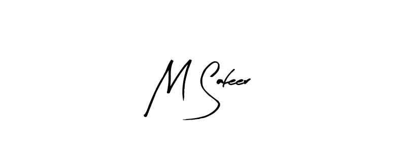 Also we have M Safeer name is the best signature style. Create professional handwritten signature collection using Arty Signature autograph style. M Safeer signature style 8 images and pictures png