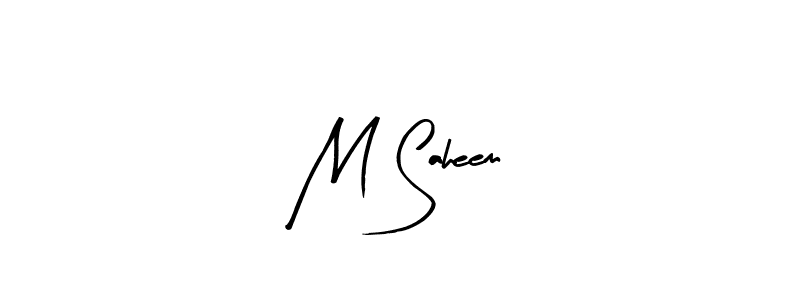 Make a beautiful signature design for name M Saheem. With this signature (Arty Signature) style, you can create a handwritten signature for free. M Saheem signature style 8 images and pictures png
