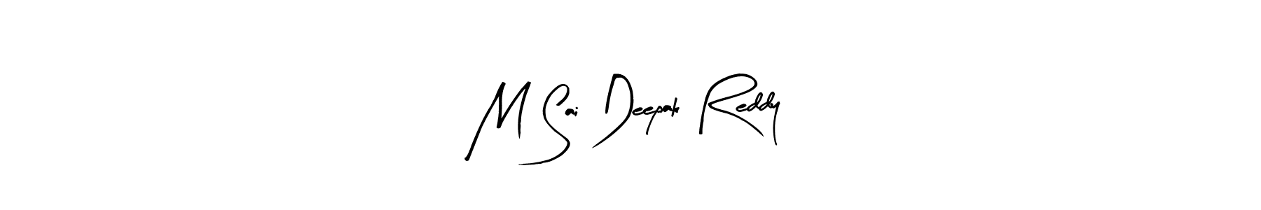 Similarly Arty Signature is the best handwritten signature design. Signature creator online .You can use it as an online autograph creator for name M Sai Deepak Reddy. M Sai Deepak Reddy signature style 8 images and pictures png