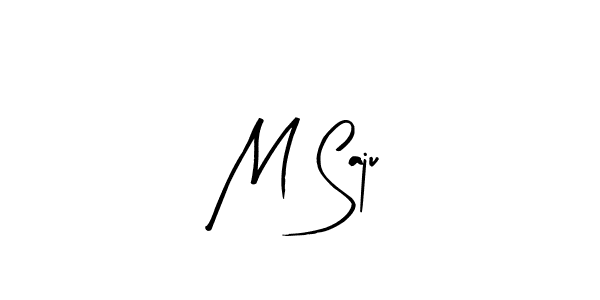 This is the best signature style for the M Saju name. Also you like these signature font (Arty Signature). Mix name signature. M Saju signature style 8 images and pictures png