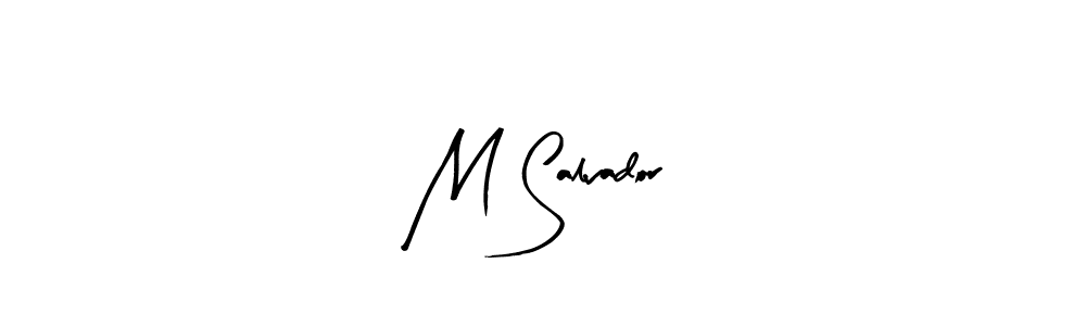 Similarly Arty Signature is the best handwritten signature design. Signature creator online .You can use it as an online autograph creator for name M Salvador. M Salvador signature style 8 images and pictures png