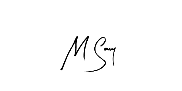 Similarly Arty Signature is the best handwritten signature design. Signature creator online .You can use it as an online autograph creator for name M Samy. M Samy signature style 8 images and pictures png