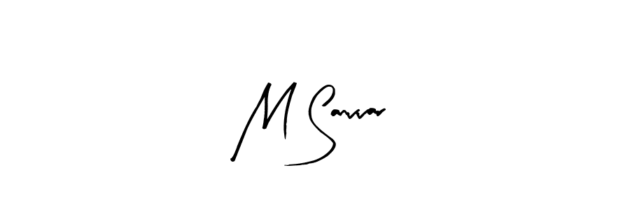 Also we have M Sanvvar name is the best signature style. Create professional handwritten signature collection using Arty Signature autograph style. M Sanvvar signature style 8 images and pictures png