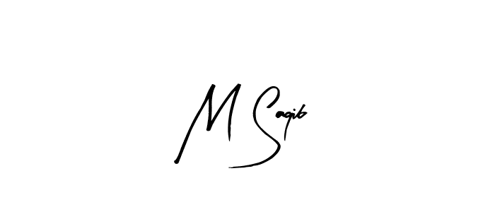 Make a beautiful signature design for name M Saqib. Use this online signature maker to create a handwritten signature for free. M Saqib signature style 8 images and pictures png