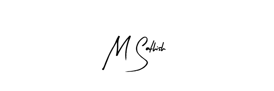 You can use this online signature creator to create a handwritten signature for the name M Sathish. This is the best online autograph maker. M Sathish signature style 8 images and pictures png