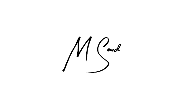 The best way (Arty Signature) to make a short signature is to pick only two or three words in your name. The name M Saud include a total of six letters. For converting this name. M Saud signature style 8 images and pictures png