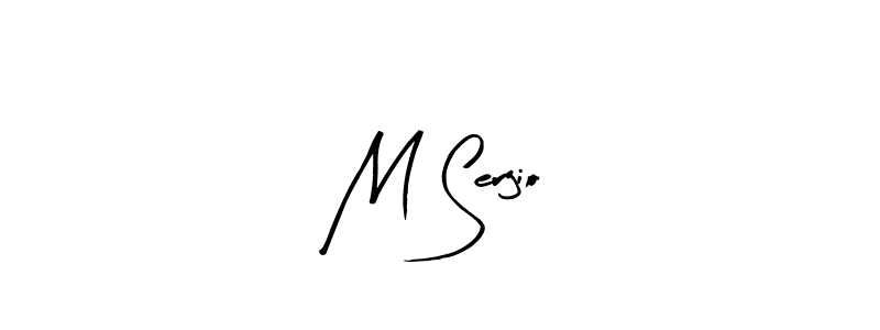 Make a beautiful signature design for name M Sergio. With this signature (Arty Signature) style, you can create a handwritten signature for free. M Sergio signature style 8 images and pictures png