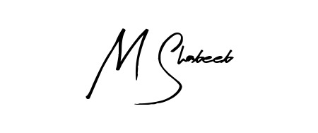 Achieve flawless digital penmanship with M Shabeeb name in Arty Signature font. The perfect tool for creating online signatures. M Shabeeb signature style 8 images and pictures png