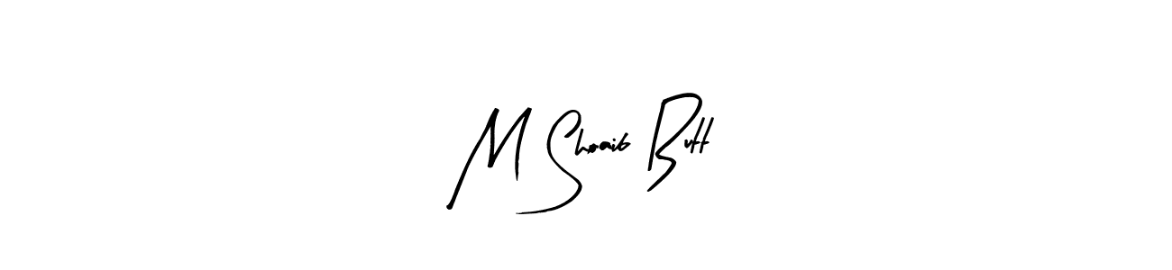 This is the best signature style for the M Shoaib Butt name. Also you like these signature font (Arty Signature). Mix name signature. M Shoaib Butt signature style 8 images and pictures png