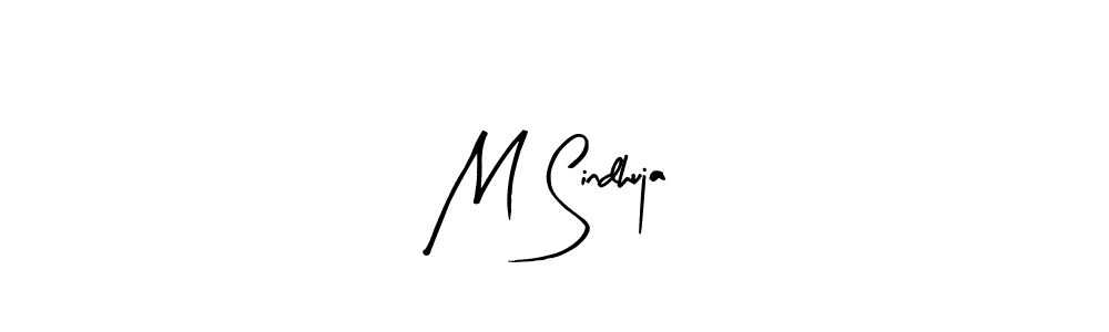 How to Draw M Sindhuja signature style? Arty Signature is a latest design signature styles for name M Sindhuja. M Sindhuja signature style 8 images and pictures png