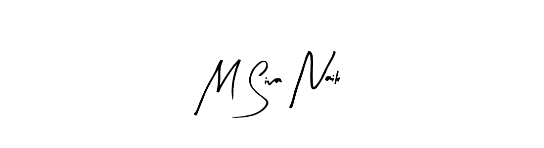 Make a beautiful signature design for name M Siva Naik. With this signature (Arty Signature) style, you can create a handwritten signature for free. M Siva Naik signature style 8 images and pictures png