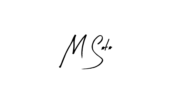 How to make M Soto signature? Arty Signature is a professional autograph style. Create handwritten signature for M Soto name. M Soto signature style 8 images and pictures png