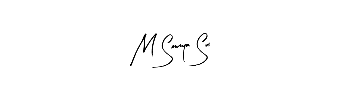 Make a short M Sowmya Sri signature style. Manage your documents anywhere anytime using Arty Signature. Create and add eSignatures, submit forms, share and send files easily. M Sowmya Sri signature style 8 images and pictures png