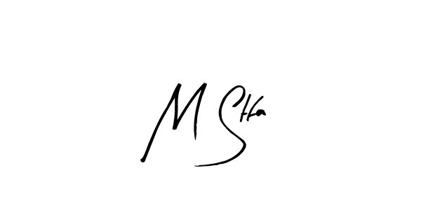 The best way (Arty Signature) to make a short signature is to pick only two or three words in your name. The name M Stfa include a total of six letters. For converting this name. M Stfa signature style 8 images and pictures png