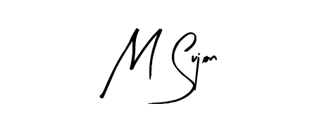 The Arty Signature lettering style adds unique flourish to name M Sujon. Stand out with a custom digital autograph made in seconds. M Sujon signature style 8 images and pictures png