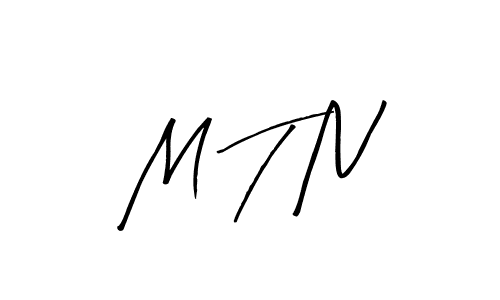 Best and Professional Signature Style for M T N. Arty Signature Best Signature Style Collection. M T N signature style 8 images and pictures png