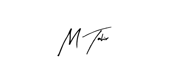 Similarly Arty Signature is the best handwritten signature design. Signature creator online .You can use it as an online autograph creator for name M Tahir. M Tahir signature style 8 images and pictures png
