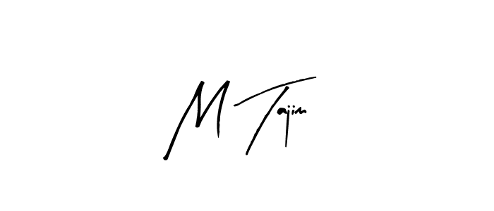 if you are searching for the best signature style for your name M Tajim. so please give up your signature search. here we have designed multiple signature styles  using Arty Signature. M Tajim signature style 8 images and pictures png