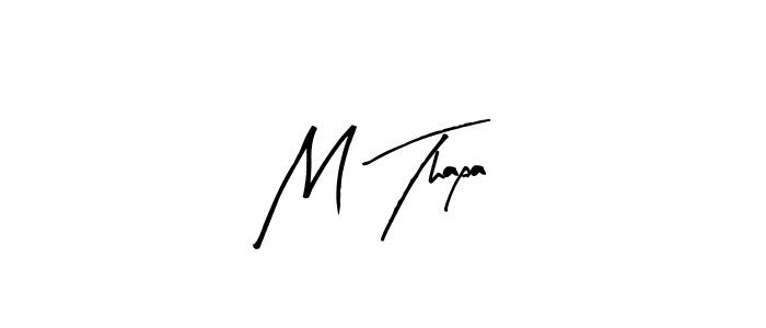 Design your own signature with our free online signature maker. With this signature software, you can create a handwritten (Arty Signature) signature for name M Thapa. M Thapa signature style 8 images and pictures png