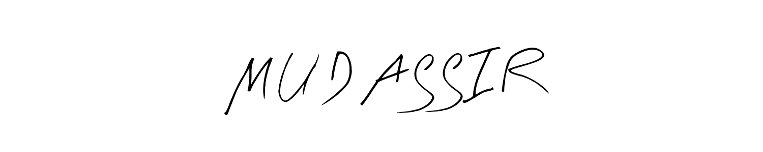 Here are the top 10 professional signature styles for the name M U D A S S I R. These are the best autograph styles you can use for your name. M U D A S S I R signature style 8 images and pictures png