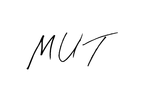 Design your own signature with our free online signature maker. With this signature software, you can create a handwritten (Arty Signature) signature for name M U T. M U T signature style 8 images and pictures png