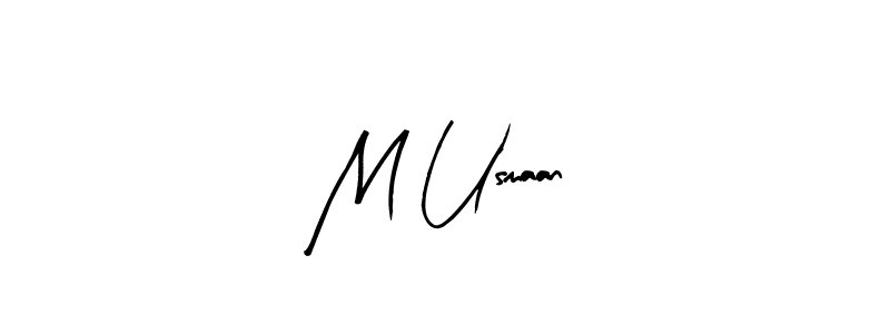 if you are searching for the best signature style for your name M Usmaan. so please give up your signature search. here we have designed multiple signature styles  using Arty Signature. M Usmaan signature style 8 images and pictures png