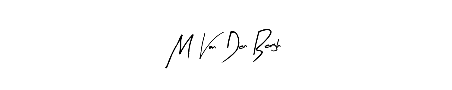 How to make M Van Den Bergh name signature. Use Arty Signature style for creating short signs online. This is the latest handwritten sign. M Van Den Bergh signature style 8 images and pictures png