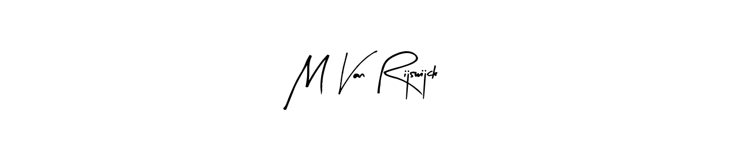 M Van Rijswijck stylish signature style. Best Handwritten Sign (Arty Signature) for my name. Handwritten Signature Collection Ideas for my name M Van Rijswijck. M Van Rijswijck signature style 8 images and pictures png
