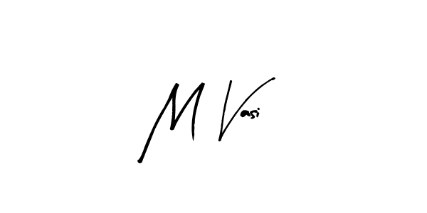 How to make M Vasi name signature. Use Arty Signature style for creating short signs online. This is the latest handwritten sign. M Vasi signature style 8 images and pictures png