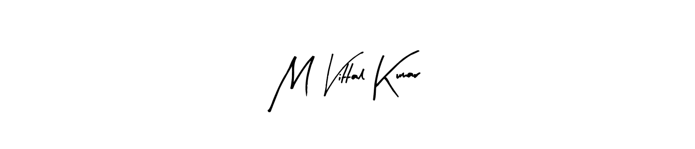 Make a beautiful signature design for name M Vittal Kumar. With this signature (Arty Signature) style, you can create a handwritten signature for free. M Vittal Kumar signature style 8 images and pictures png