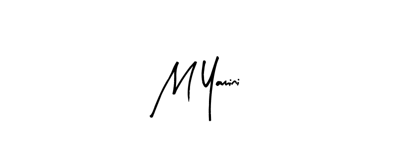 if you are searching for the best signature style for your name M Yamini. so please give up your signature search. here we have designed multiple signature styles  using Arty Signature. M Yamini signature style 8 images and pictures png