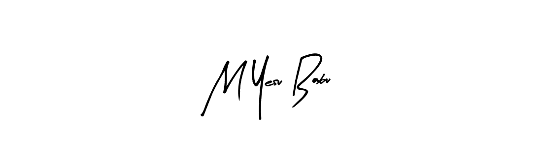 The best way (Arty Signature) to make a short signature is to pick only two or three words in your name. The name M Yesu Babu include a total of six letters. For converting this name. M Yesu Babu signature style 8 images and pictures png