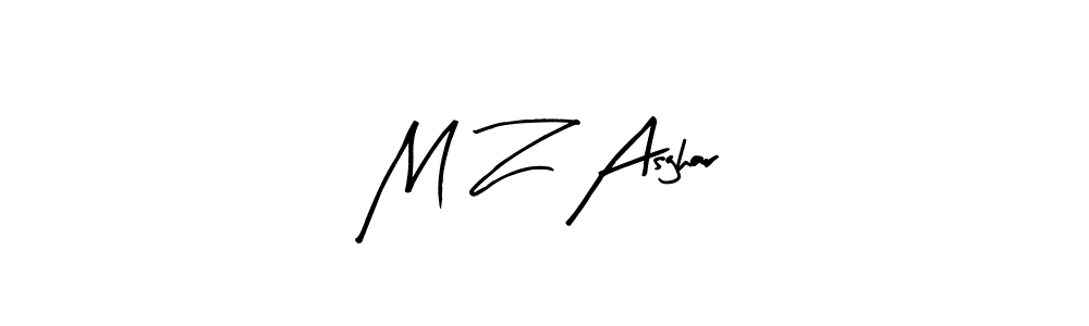 You can use this online signature creator to create a handwritten signature for the name M Z Asghar. This is the best online autograph maker. M Z Asghar signature style 8 images and pictures png