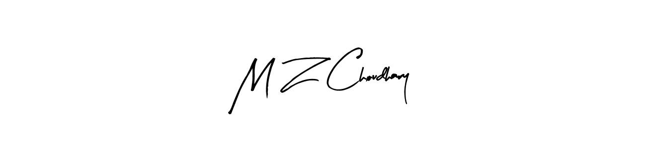 M Z Choudhary stylish signature style. Best Handwritten Sign (Arty Signature) for my name. Handwritten Signature Collection Ideas for my name M Z Choudhary. M Z Choudhary signature style 8 images and pictures png