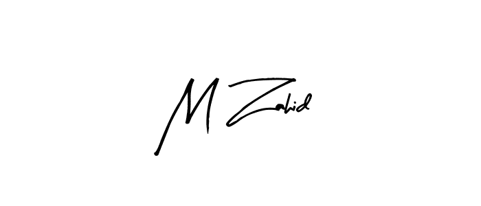 Make a beautiful signature design for name M Zahid. With this signature (Arty Signature) style, you can create a handwritten signature for free. M Zahid signature style 8 images and pictures png