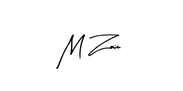 How to make M Zaim name signature. Use Arty Signature style for creating short signs online. This is the latest handwritten sign. M Zaim signature style 8 images and pictures png