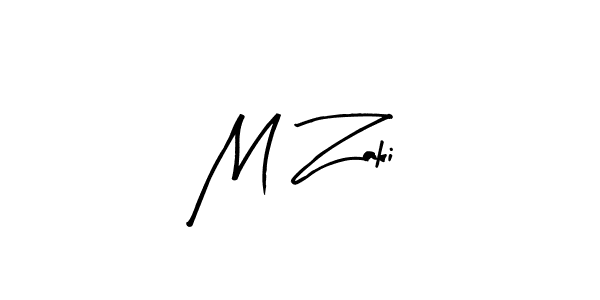 Make a beautiful signature design for name M Zaki. With this signature (Arty Signature) style, you can create a handwritten signature for free. M Zaki signature style 8 images and pictures png