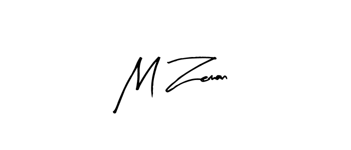 Create a beautiful signature design for name M Zeman. With this signature (Arty Signature) fonts, you can make a handwritten signature for free. M Zeman signature style 8 images and pictures png