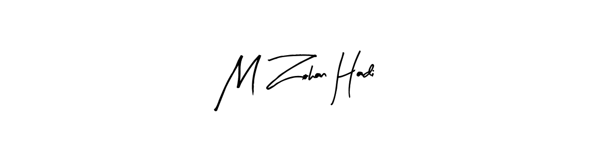 M Zohan Hadi stylish signature style. Best Handwritten Sign (Arty Signature) for my name. Handwritten Signature Collection Ideas for my name M Zohan Hadi. M Zohan Hadi signature style 8 images and pictures png