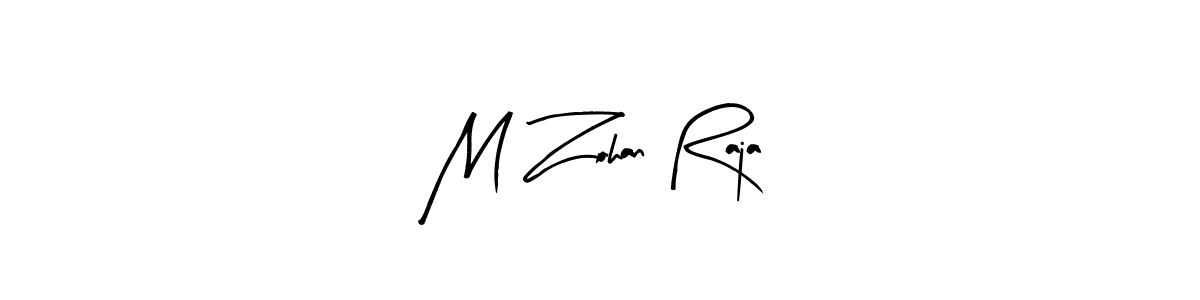 Similarly Arty Signature is the best handwritten signature design. Signature creator online .You can use it as an online autograph creator for name M Zohan Raja. M Zohan Raja signature style 8 images and pictures png