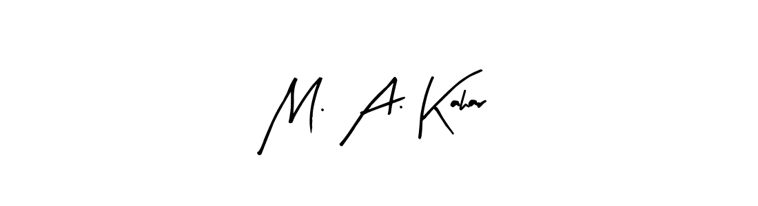 M. A. Kahar stylish signature style. Best Handwritten Sign (Arty Signature) for my name. Handwritten Signature Collection Ideas for my name M. A. Kahar. M. A. Kahar signature style 8 images and pictures png