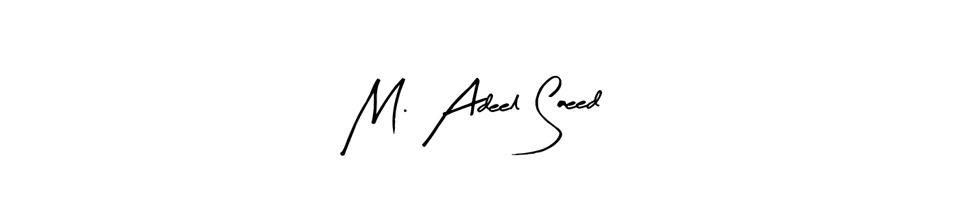 Make a beautiful signature design for name M. Adeel Saeed. With this signature (Arty Signature) style, you can create a handwritten signature for free. M. Adeel Saeed signature style 8 images and pictures png