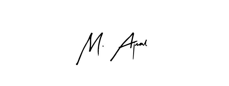 How to make M. Ajmal name signature. Use Arty Signature style for creating short signs online. This is the latest handwritten sign. M. Ajmal signature style 8 images and pictures png