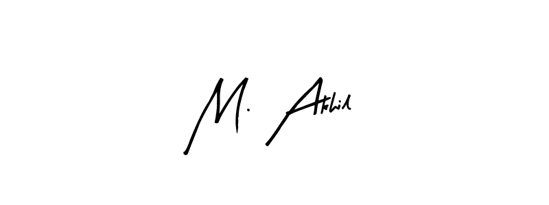 How to Draw M. Akhil signature style? Arty Signature is a latest design signature styles for name M. Akhil. M. Akhil signature style 8 images and pictures png
