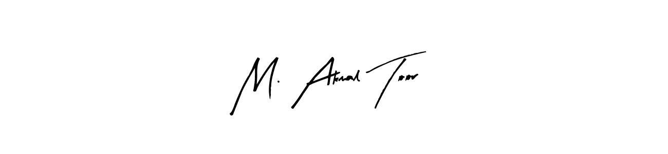 Make a beautiful signature design for name M. Akmal Toor. With this signature (Arty Signature) style, you can create a handwritten signature for free. M. Akmal Toor signature style 8 images and pictures png