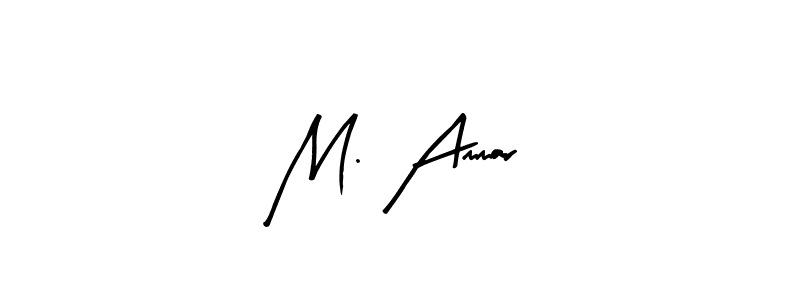 Make a beautiful signature design for name M. Ammar. With this signature (Arty Signature) style, you can create a handwritten signature for free. M. Ammar signature style 8 images and pictures png