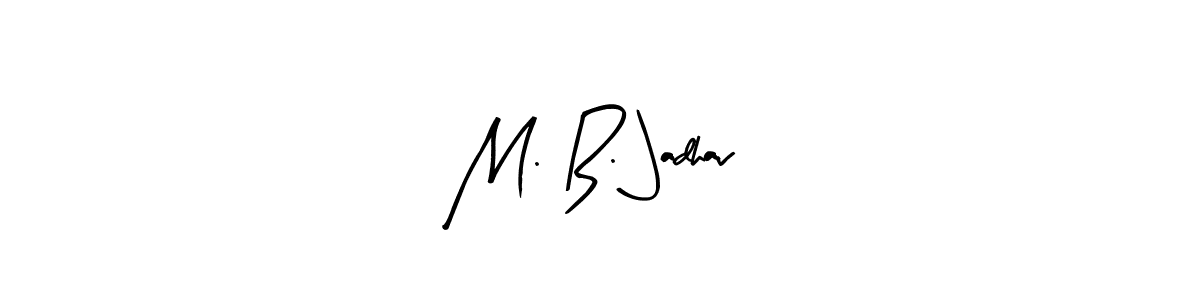 M. B. Jadhav stylish signature style. Best Handwritten Sign (Arty Signature) for my name. Handwritten Signature Collection Ideas for my name M. B. Jadhav. M. B. Jadhav signature style 8 images and pictures png