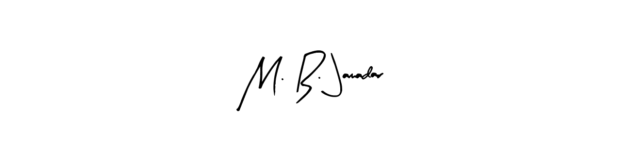 Make a beautiful signature design for name M. B. Jamadar. With this signature (Arty Signature) style, you can create a handwritten signature for free. M. B. Jamadar signature style 8 images and pictures png